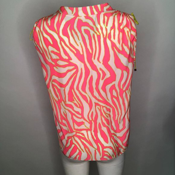 Alice & Trixie Bold Zebra Print Silk Blouse - Picture 2 of 2